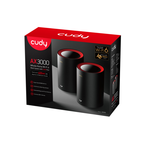 Cudy M3000(2-pack) AX3000 Wi-Fi Mesh 2.5G