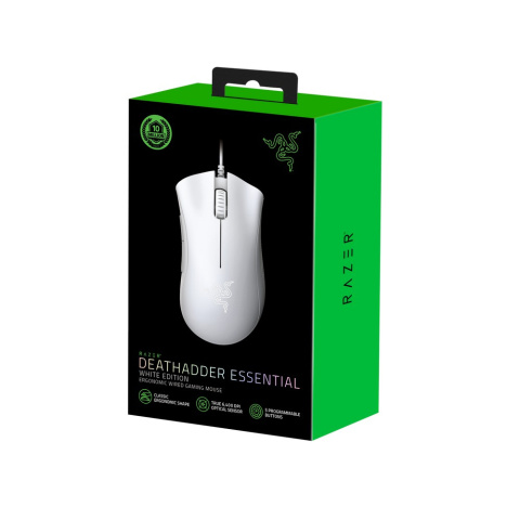 Mysz Razer Deathadder Essential Biała - przewodowa