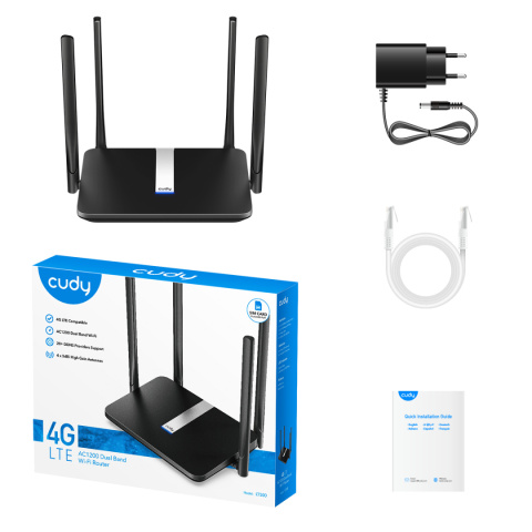 Router Cudy LT500 V2.0 Wi-Fi 4G AC1200 zintegrowane Anteny Router Cudy LT500 V2.0 Wi-Fi 4G AC1200 zintegrowane Anteny