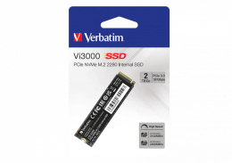 Dysk Verbatim Vi3000 PCIe NVMe™ M.2 SSD 2TB W 3000/ R 3300 MB/s