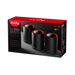 Cudy M3000(3-pack) AX3000 Wi-Fi Mesh 2.5G