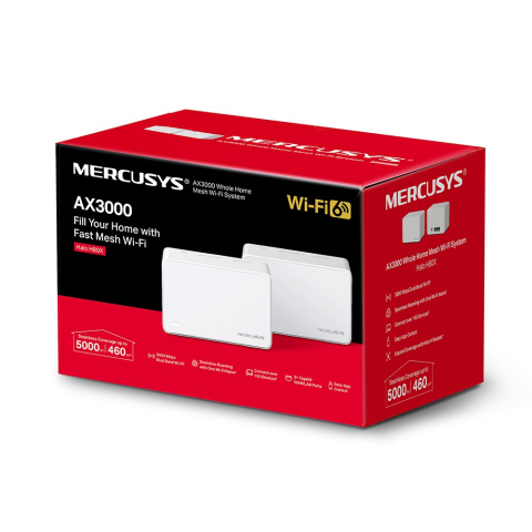 Mercusys Halo H80X (2-pack) Domowy system Wi-Fi 6 Mesh, AX3000