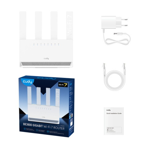 Router Cudy WR3600E BE3600 Wi-Fi 7 1xWAN 3xLAN Gigabit Router Cudy WR3600E BE3600 Wi-Fi 7 1xWAN 3xLAN Gigabit