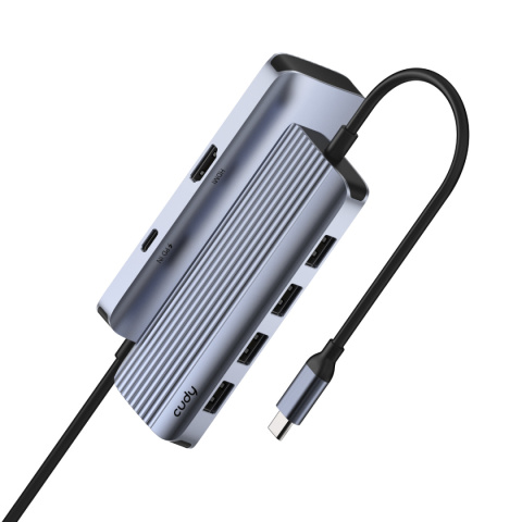 Stacja dokująca/HUB Cudy UH500 4K HDMI 4xUSB-A 2xUSB-C Stacja dokująca/HUB Cudy UH500 4K HDMI 4xUSB-A 2xUSB-C