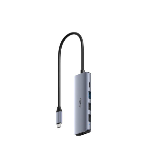 Stacja dokująca/HUB Cudy UH405 5-In-1 HDMI 4K USB-C Hub Stacja dokująca/HUB Cudy UH405 5-In-1 HDMI 4K USB-C Hub