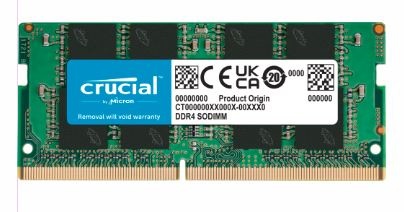 Crucial pamięć 16GB DDR4-3200 SODIMM PC4-25600 CL22 1.2V CT16G4SFRA32A Crucial pamięć 16GB DDR4-3200 SODIMM PC4-25600 CL22 1.2V CT16G4SFRA32A