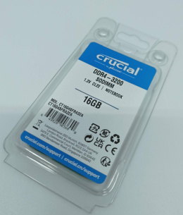 Crucial pamięć 16GB DDR4-3200 SODIMM PC4-25600 CL22 1.2V CT16G4SFRA32A