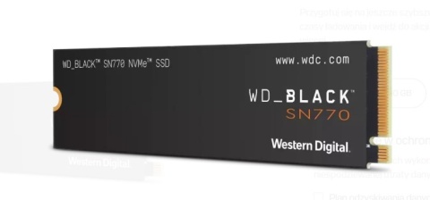 Dysk WD Black SSD SN770 NVMe 1TB PCI-E Gen4 16GT/s M.2 2280 5150 mb/s Dysk WD Black SSD SN770 NVMe 1TB PCI-E Gen4 16GT/s M.2 2280 5150 mb/s