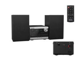 Mikrowieża Panasonic SC-PM270 z CD, radiem i Bluetooth 20W RMS srebrna