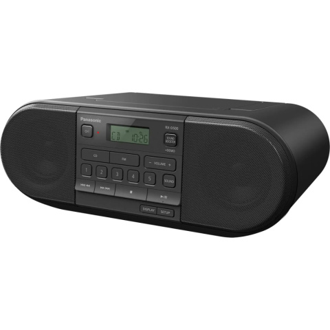 Panasonic RX-D500EG przenośne radio FM i odtwarzacz CD 20W RMS Panasonic RX-D500EG przenośne radio FM i odtwarzacz CD 20W RMS