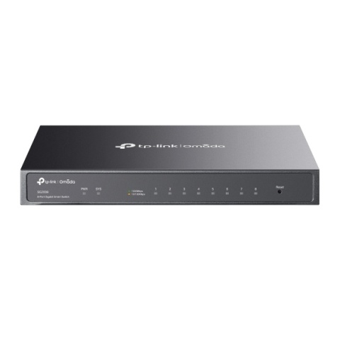 Przełącznik TP-Link SG2008 Omada Smart, 8x1G RJ45 w tym 1 POE input