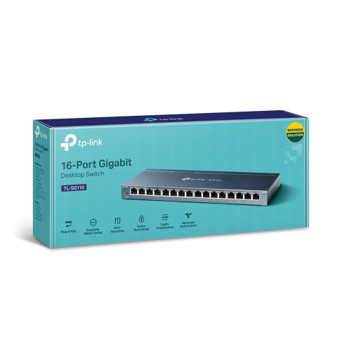 Switch TP-Link TL-SG116 16 portów 1 Gigabit Desktop