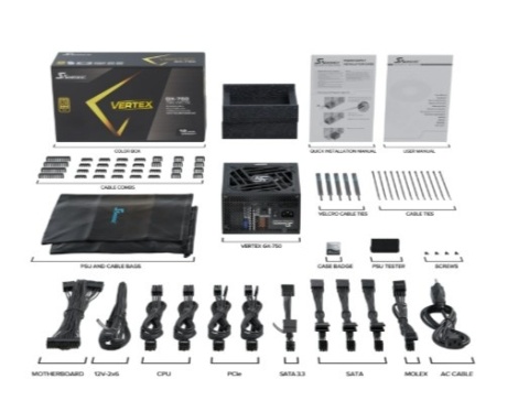 Zasilacz Seasonic Vertex GX 750W 80 PLUS Gold modularny