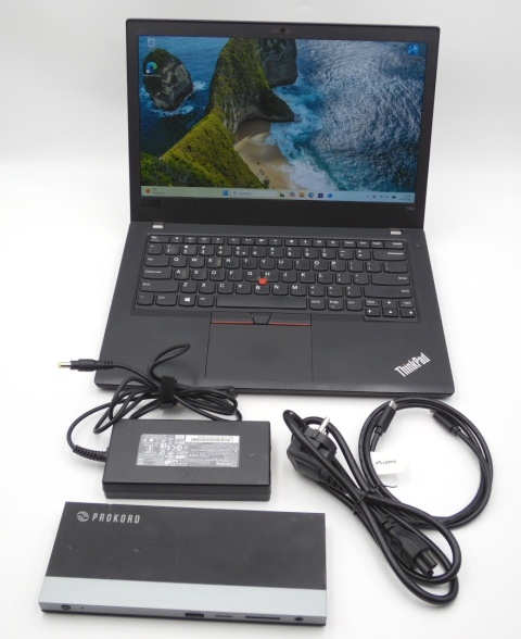 Lenovo Thinkpad T480 i5-8350U/8GB/512GB SSD FHD W11 + Stacja PROKORD 2XHDMI