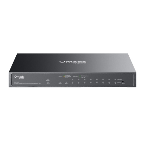Przełącznik TP-LINK Omada Easy Managed ES210GP 9x1G RJ45 w tym 8 POE+ 1SFP