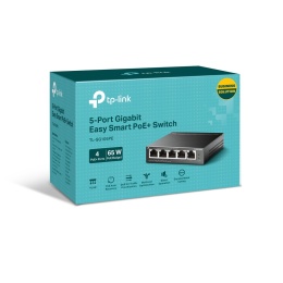Switch TP-Link TL-SG105PE 5xRJ45 w tym x4 POE+ 65W