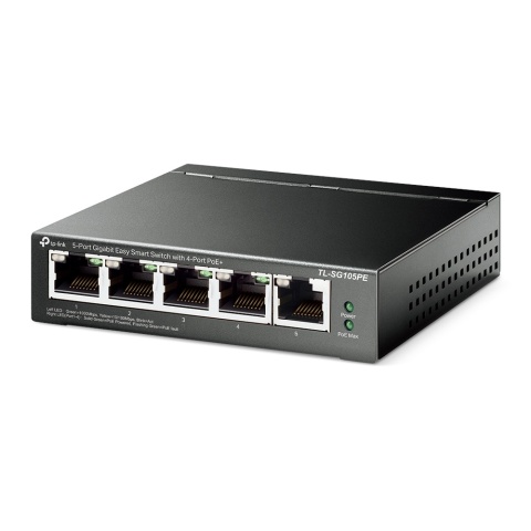 Switch TP-Link TL-SG105PE 5xRJ45 w tym x4 POE+ 65W
