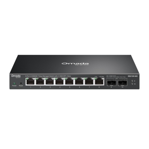 Tp-link Omada Easy Managed, 8x 2,5G i 2 sloty SFP+ 10 SFP+ ES210X-M2