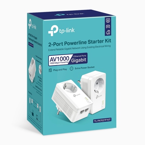 Tp-link Powerline TL-PA7027P KIT Gigabit AV1000 2 x Gigabit port