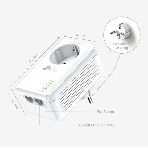 Tp-link Powerline TL-PA7027P KIT Gigabit AV1000 2 x Gigabit port